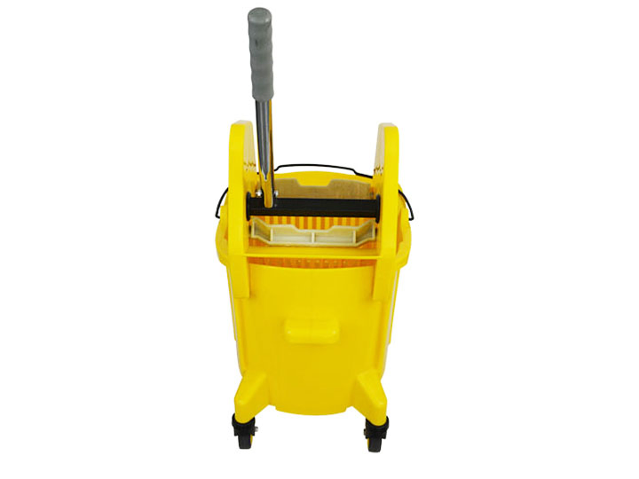 B-046D Single Plastic Mop Wringer Trolley