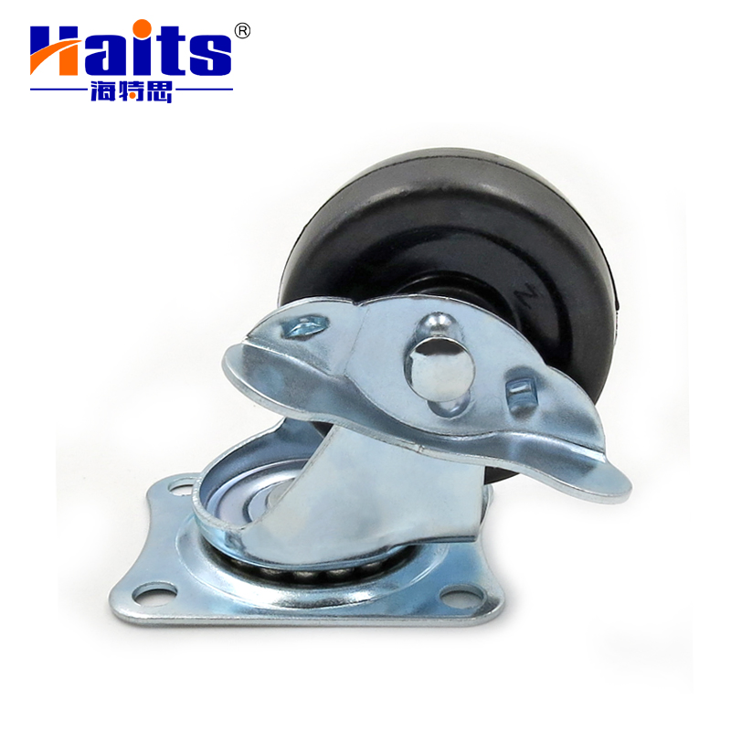 Furniture Hardware Product Plate Mount Casters with Brakes China Wholesale Manufacturer