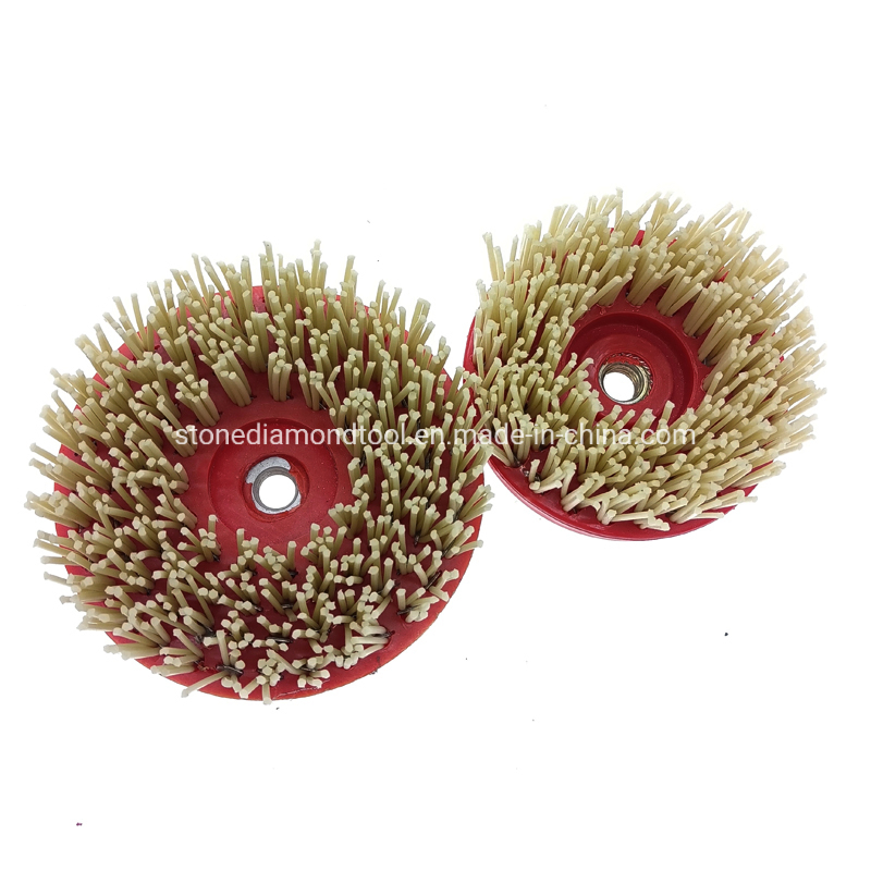 100mm 125mm M14 5/8"-11 Antique Abrasive Stone Polishing Diamond Brushes