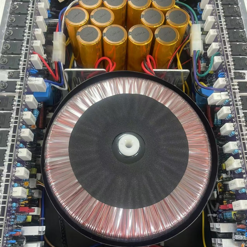 Domc Powermax 6210 Stereo Audio Amplifier with Pure Sound Professional Stereo Power Amplifier 1400W X 2 at 4ω, <0.5% Thd, Ultra-Thin 88mm Design