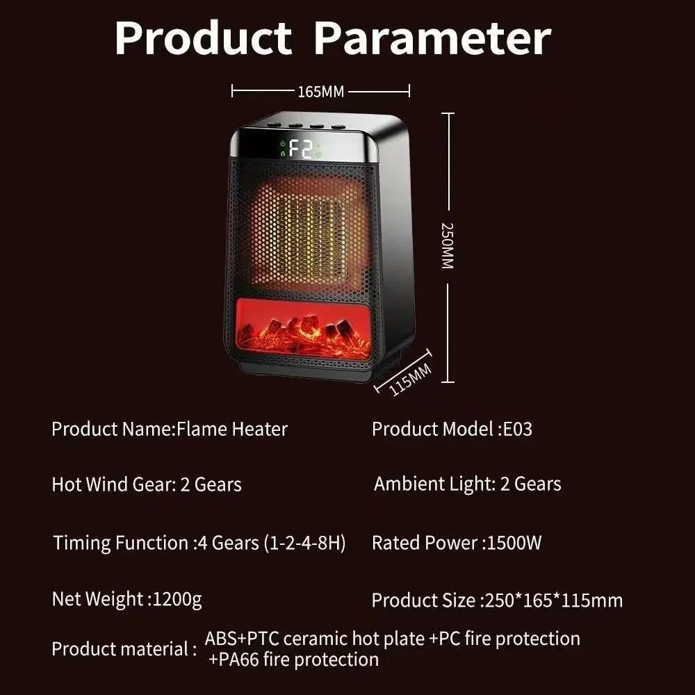 Beat Winter Chill: 750 W / 1500 W Personal Heater with Over-Heat Auto-off