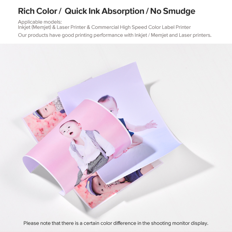 Art Rightint Carton A4, OEM Security Hologram Sticker Photo Paper Label