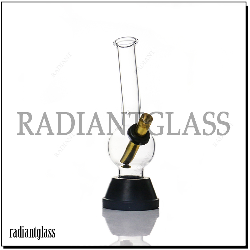 Ball Black Seat Hookah Glass Water Pipe Smoking Crack Pipes