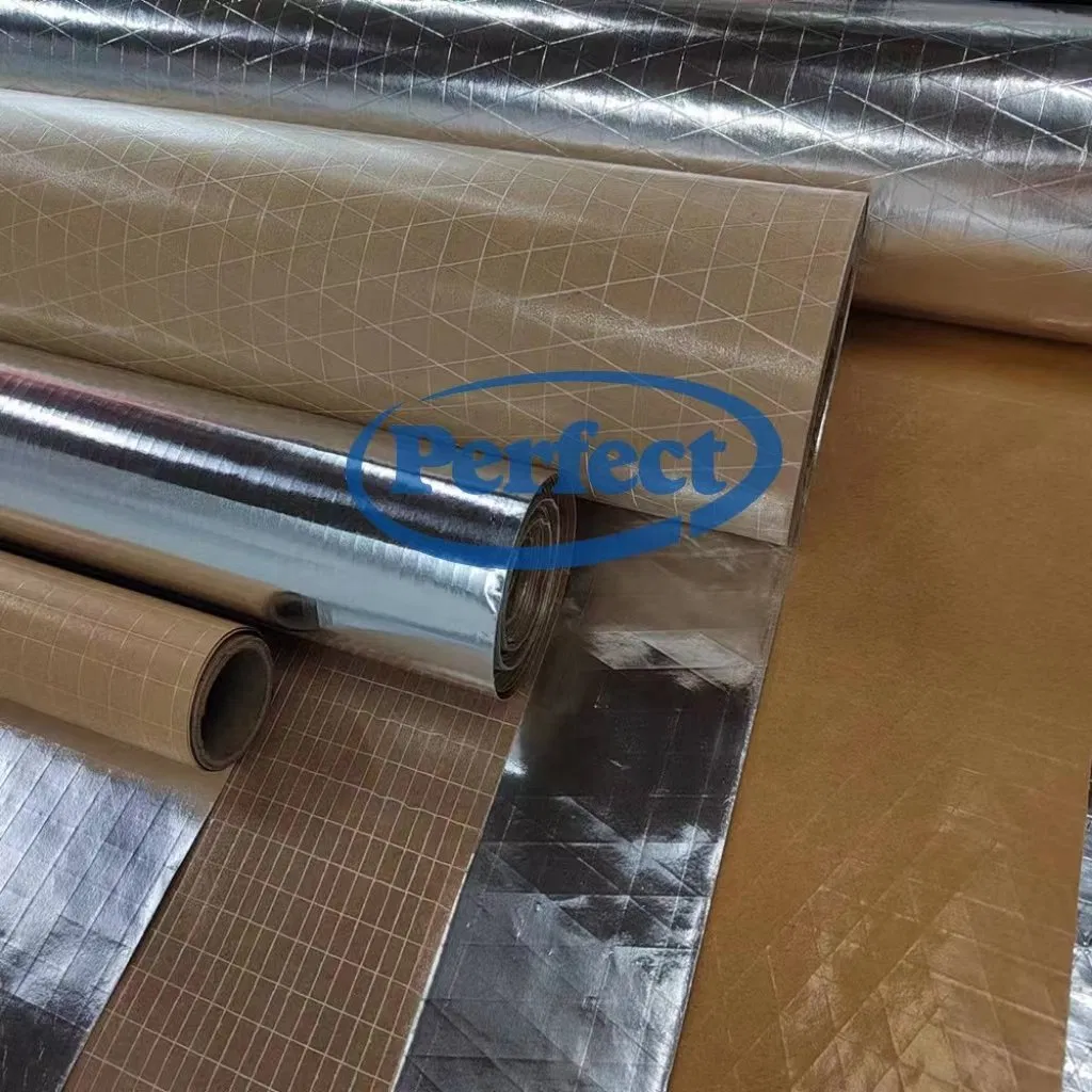 Insulation Materials Alu Foil Scrim Kraft Paper Fsk-7150A Insulation Foil