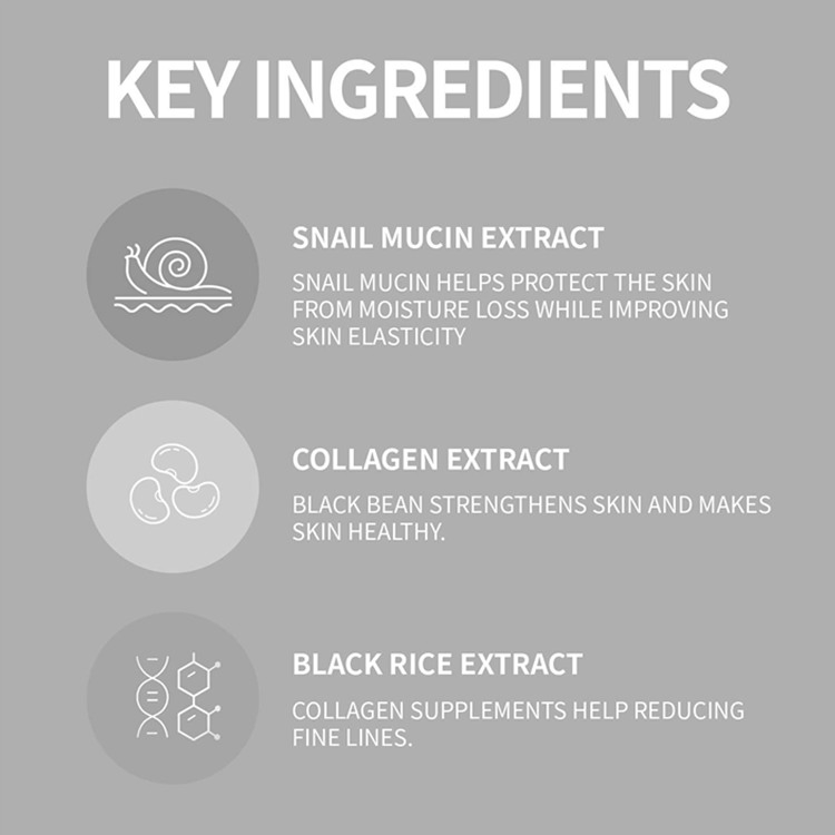 Korean Skin Care Firming and Lifting Skin Black Snail Collagen Toner