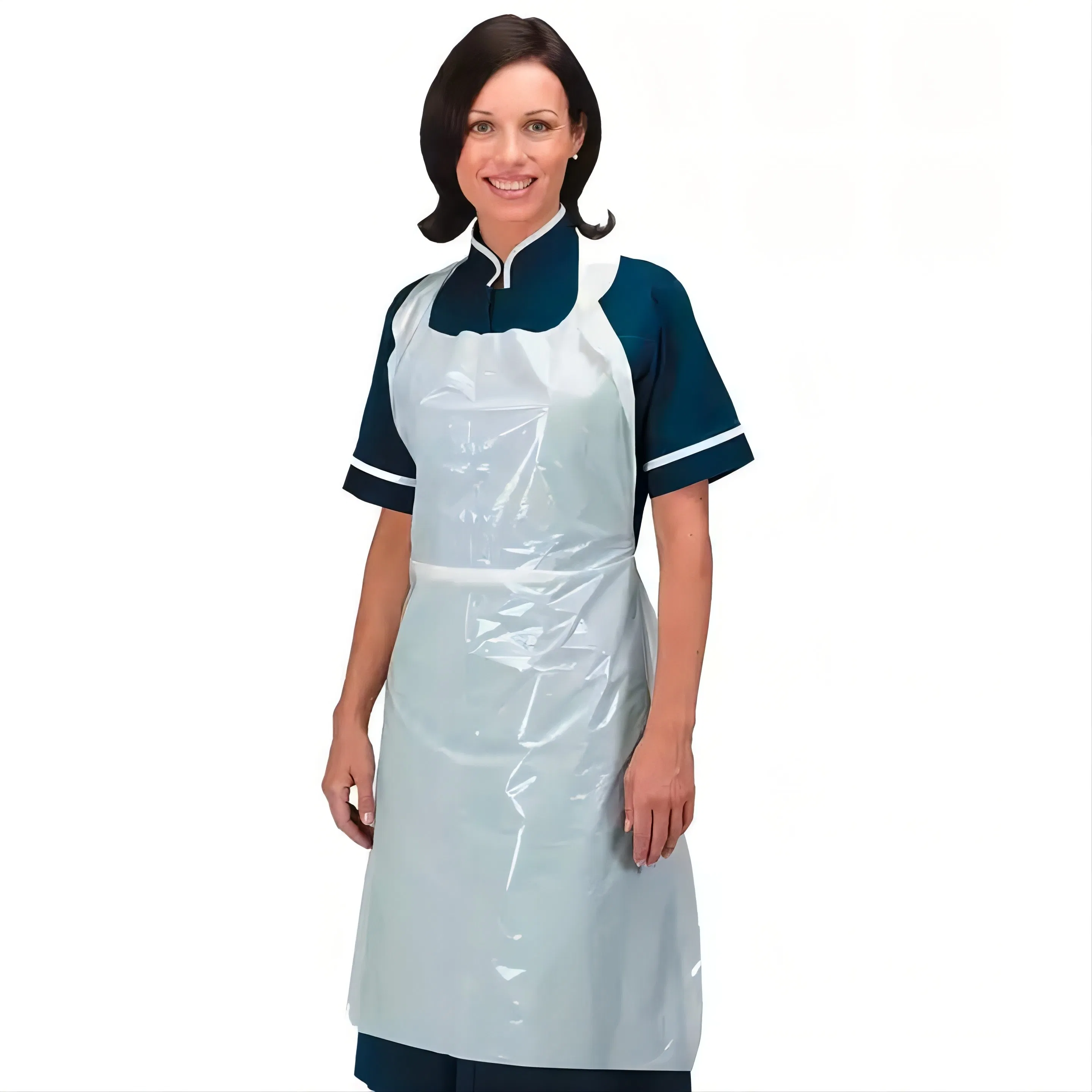 Manufacturer Direct Sale Disposable Waterproof Anti-Fouling Colorful Sanitary Protective PE Poly Plastic Apron