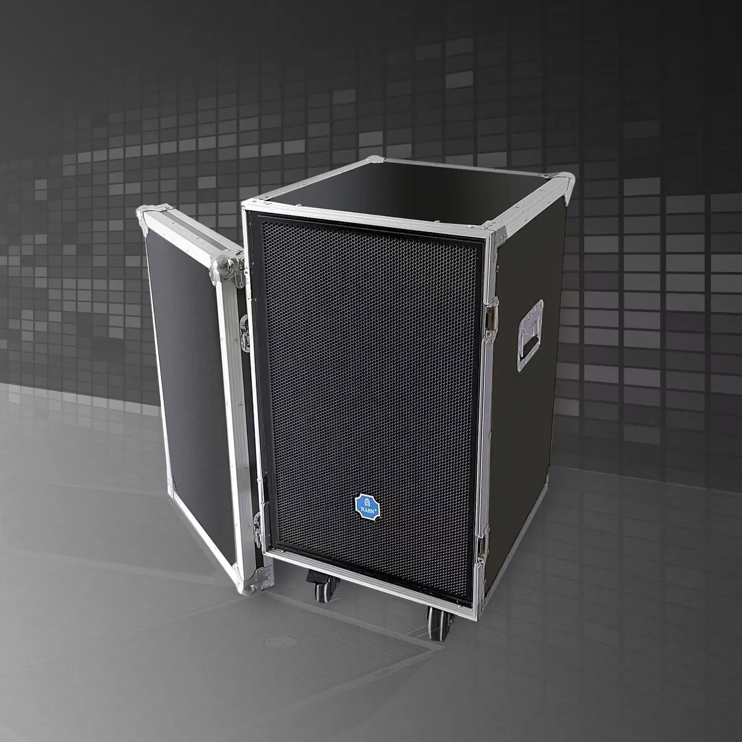 Outdoor Waterproof Portable Stage PRO Audio Loudspeaker with Flight Case Cabinet