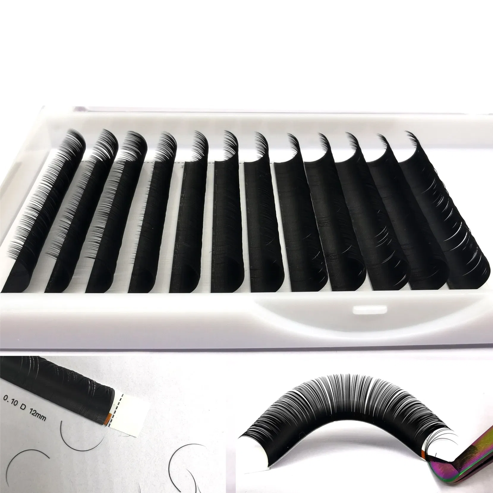 Wholesale Deluxe Eyelash Various Individual Mink Eyelashes Extension Cosmetic with Packaging