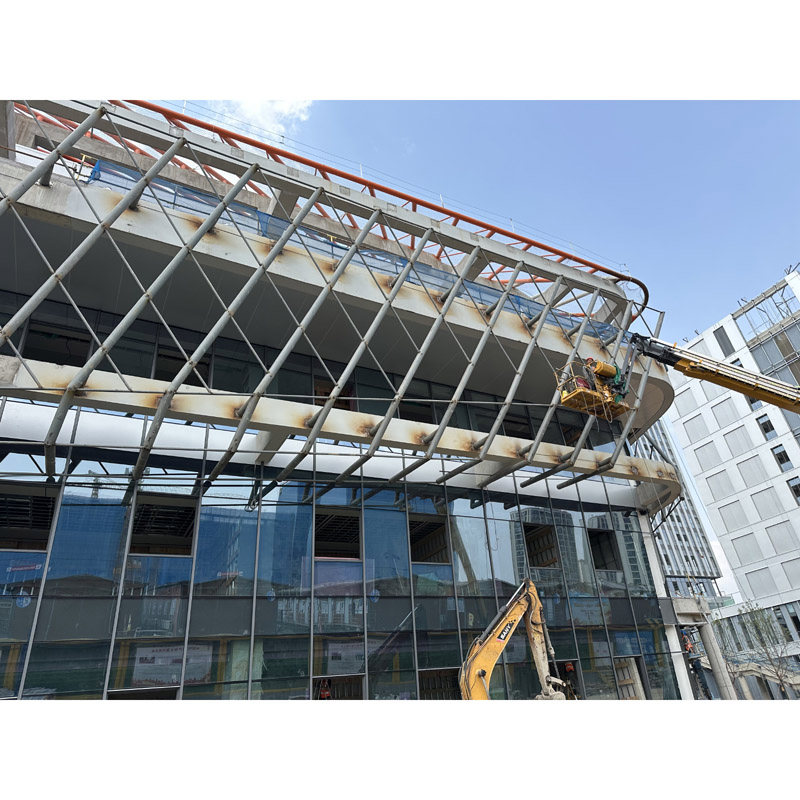 Aluminum 3D Facade Panel Custom Modern Aluminum Curtain Wall Project for Outdoor