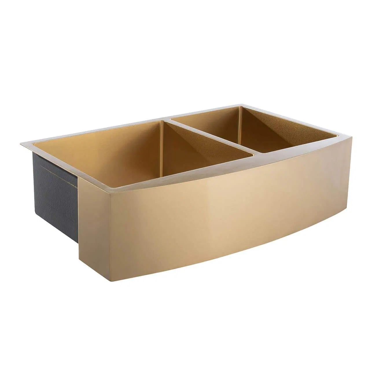 10060 Nano Tainless Steel 30" Bronze Double Bowl Apron Front Farmhouse Kitchen Sink