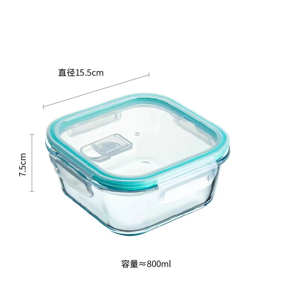 Прямоугольные стеклянные контейнеры для хранения еды