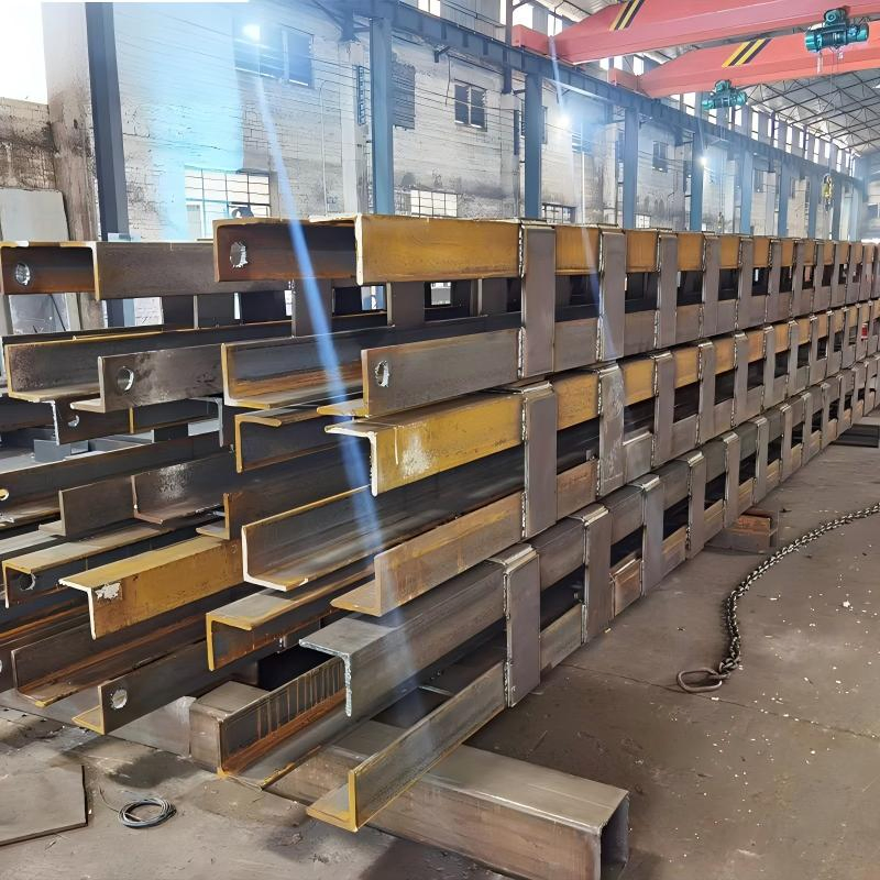 Prefabricated Steel Building with Strong Lattice Column Support System