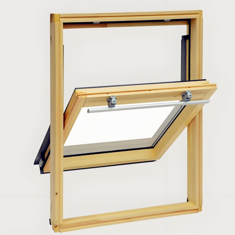 Top Quality Aluminum Cladding Solid Wood Skylight Roof Window for Villas