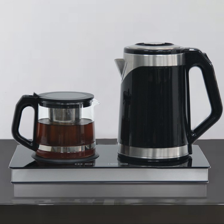 Middle East Style Samovar Smart Tea Maker Glass Electric Kettle with Teapot Set Temperature Control & Keep Warm Electric with Tea Infuser Tea Pot