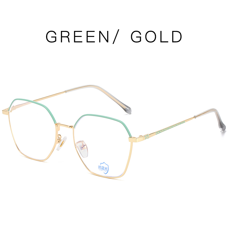 Quality Round Glasses Blue Light Blocking Glasses Metal for Women Anti Blue Light Prescription Glasses Blue Light Blocking Acetate Italy