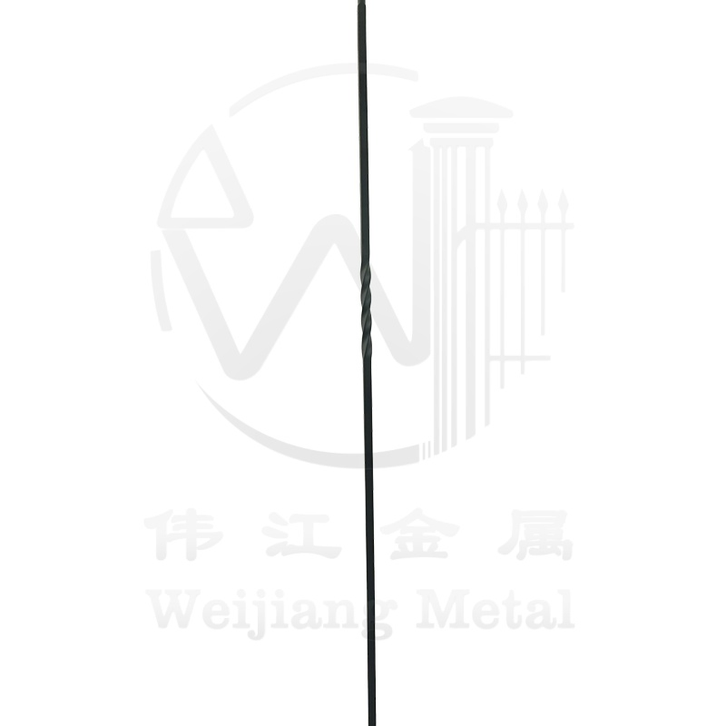 Black Metal Wrought Iron Stair Part Staircase Baluster for Modern Stair and Balcony Railing