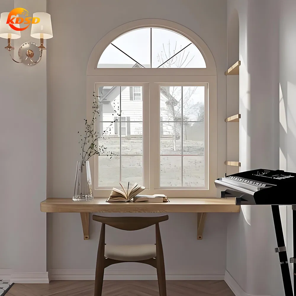 Arch Top Window French Decorative Aluminium Alloy Window