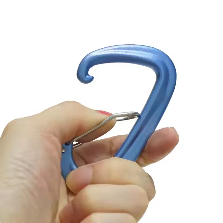 Heavy Duty Aluminum Alloy Climbing Carabier Safety Hooks Outdoor Backpack Camping Carabiner Keychain Clip