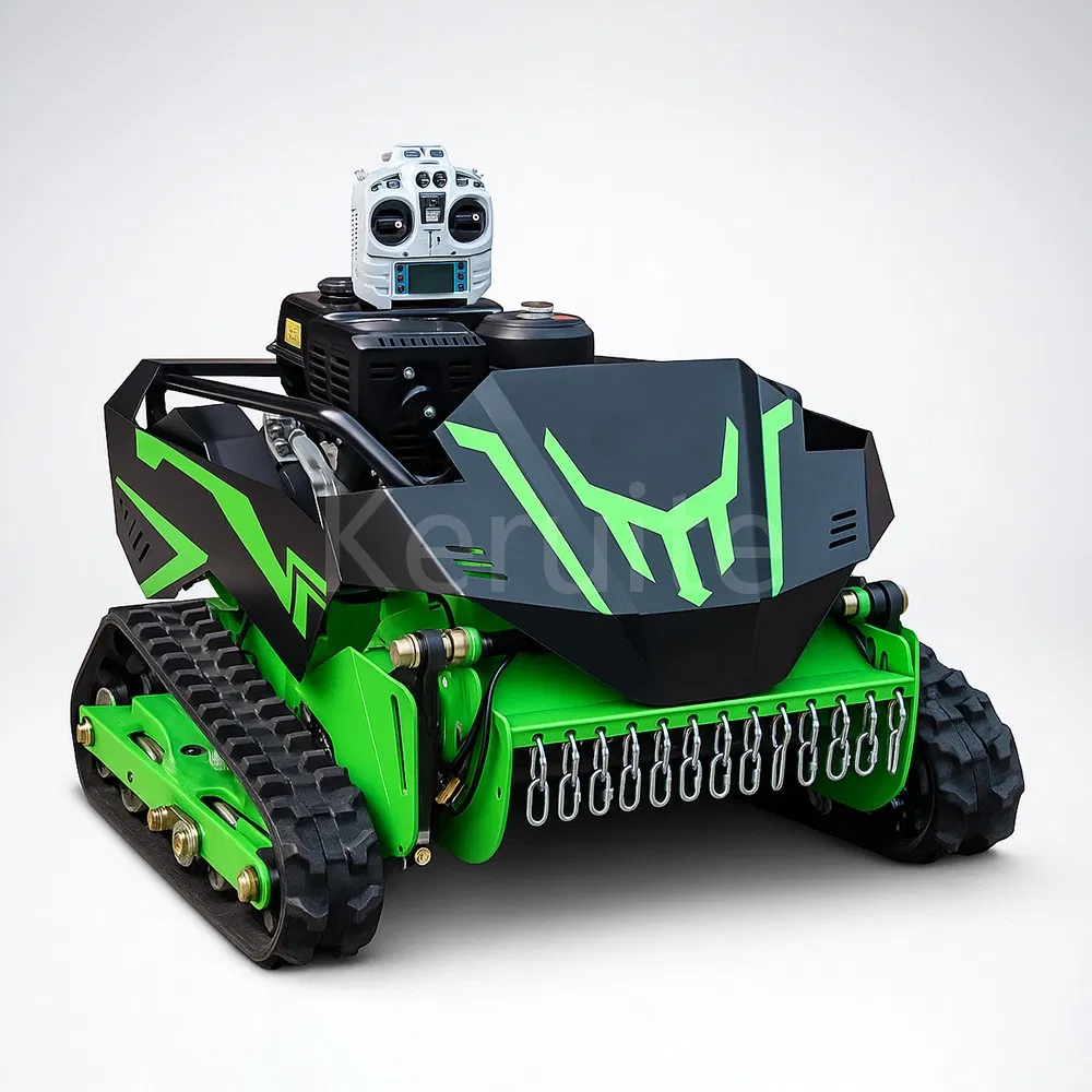 Гусеничный газонокосилка-измельчитель с дистанционным управлением