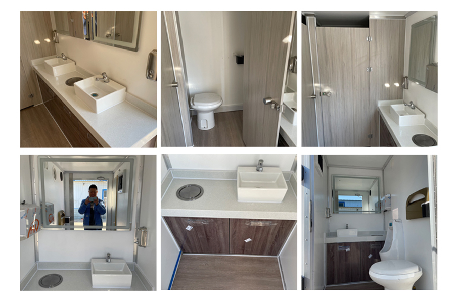 Australia Standard More Popular Public Mobile Luxury Portable Toilet Trailer VIP Mobile Toilet for Parties Wedding