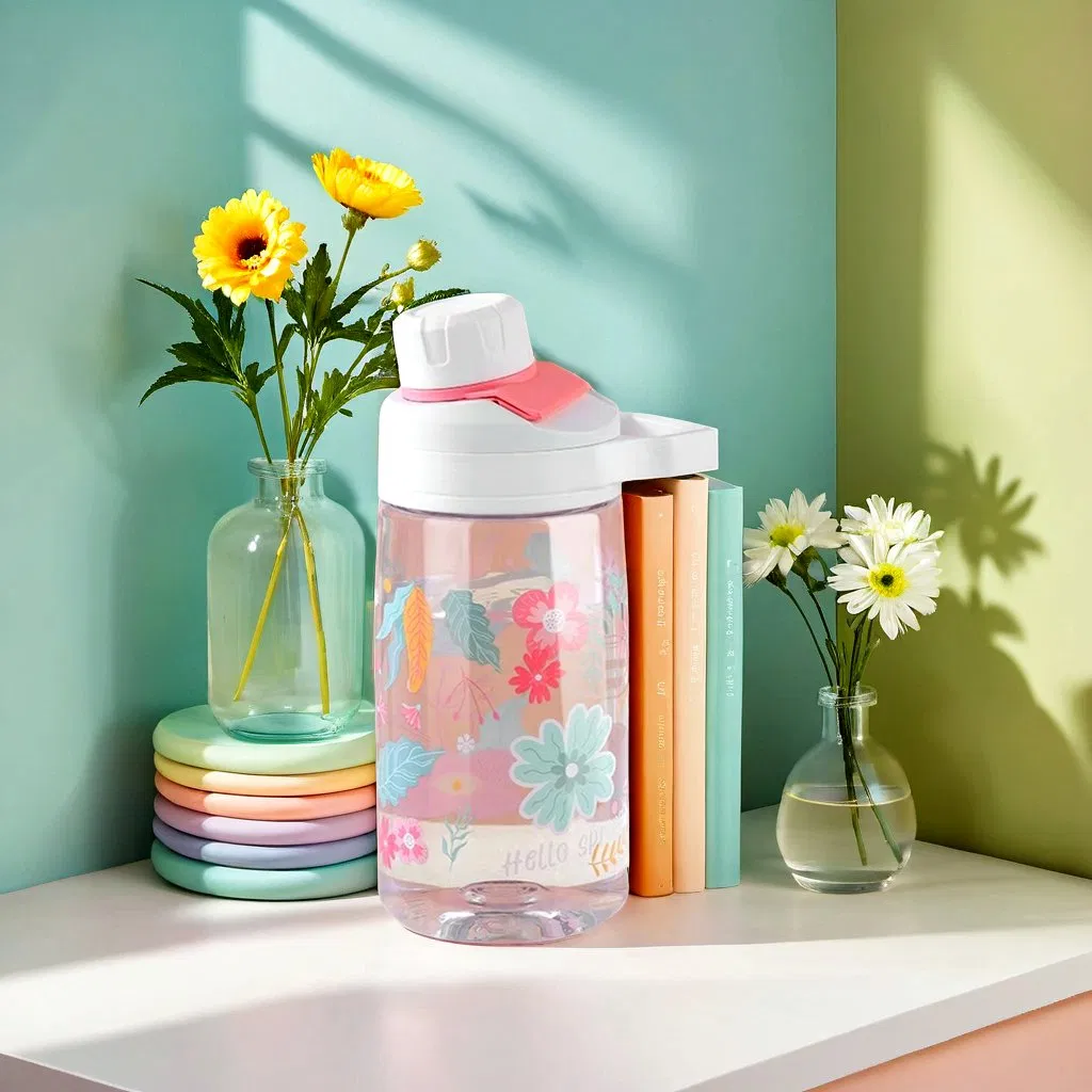 Детская бутылка для воды с мультяшками, BPA Free