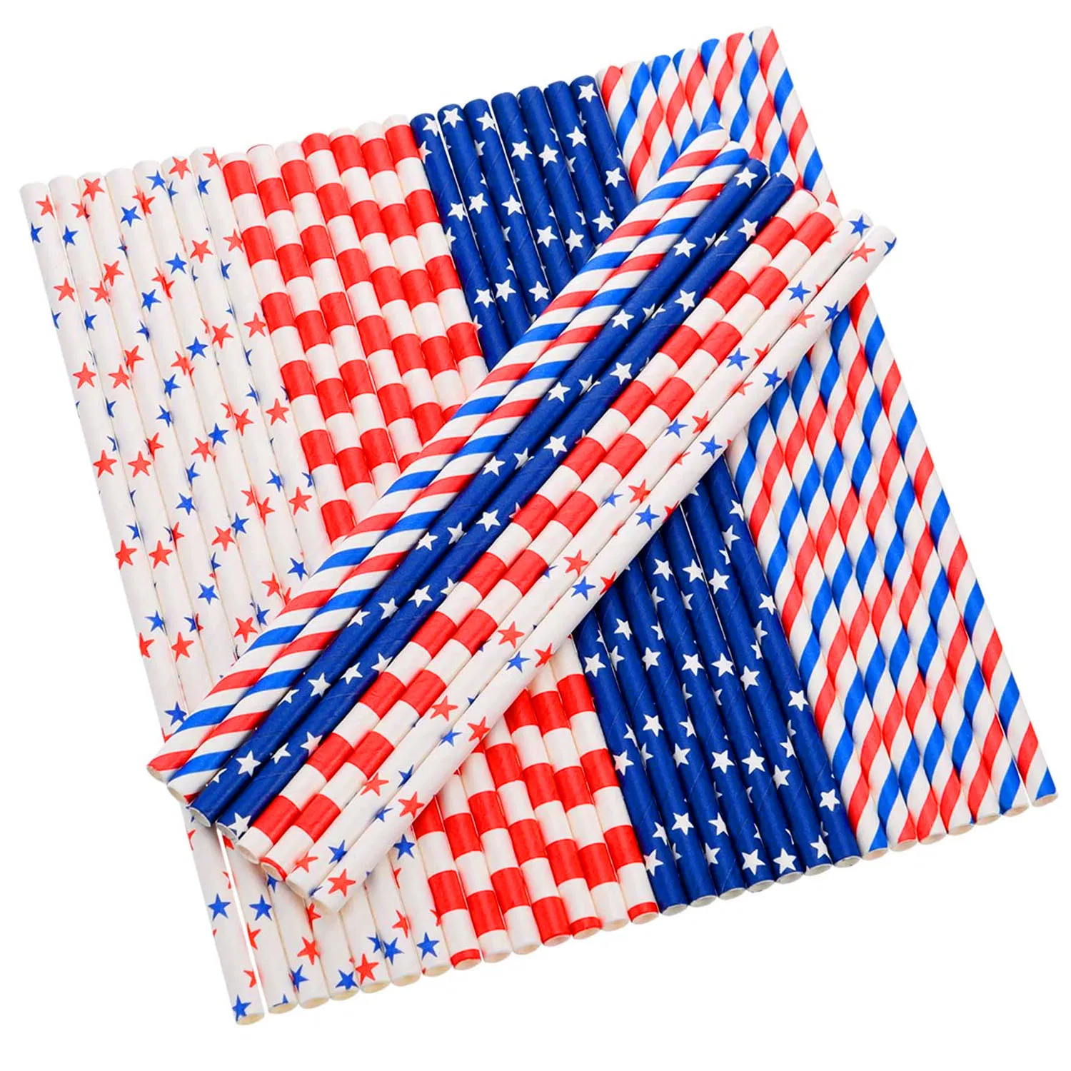 Hot Sale Factory Direct Biodegradable Recyclable Color Drinking Straws for Party Birthday Wedding Paper Straws