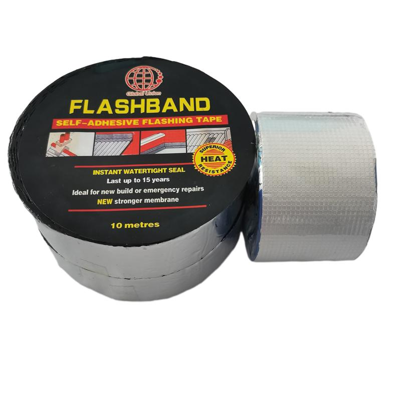 Customized Logo Design Bitumen Tape Grey Aluminum Foil Flashing Sealing Tape for Repair