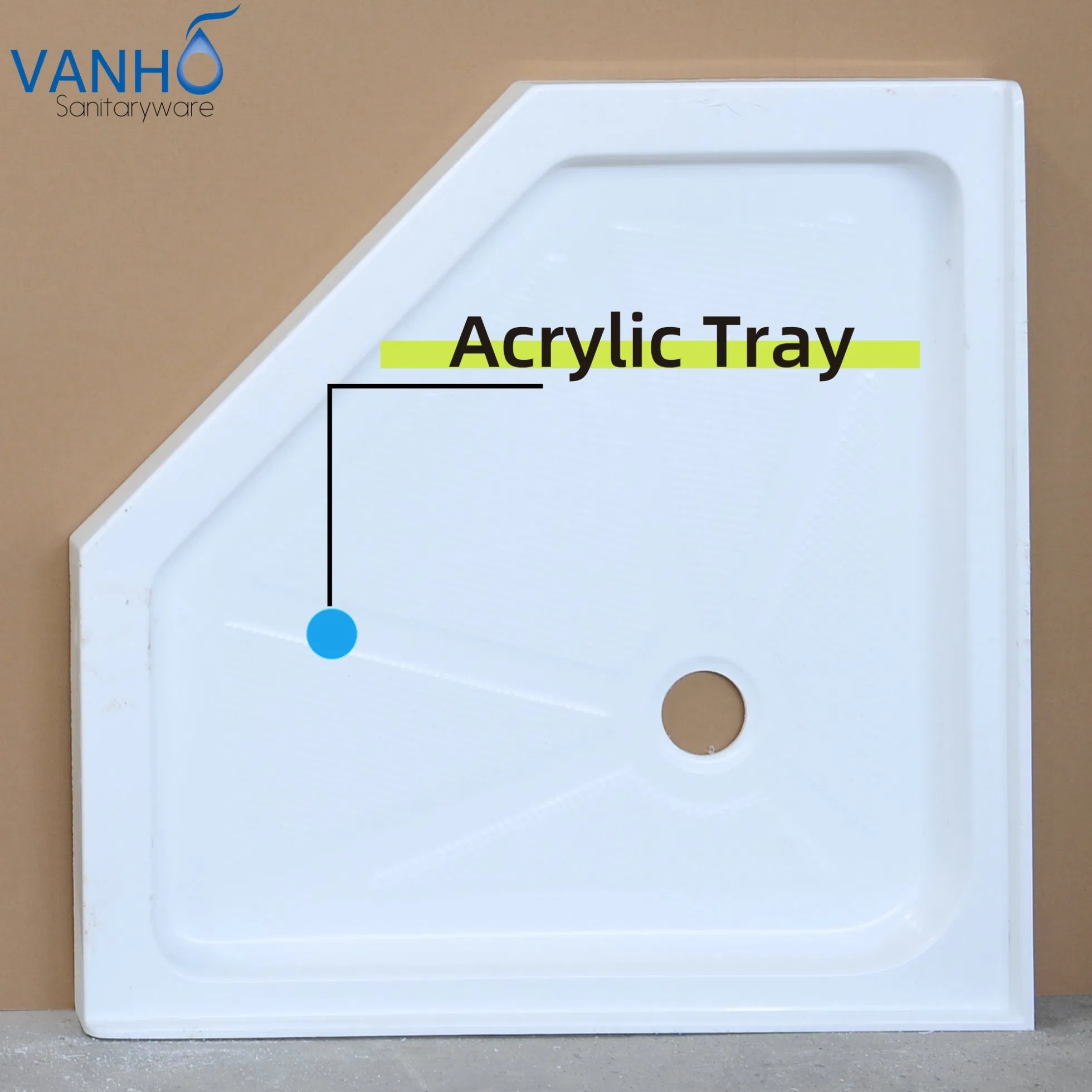 Golden Color Space-Efficient Diamond Shape, Hinged Stainless Steel Door, Showerroom