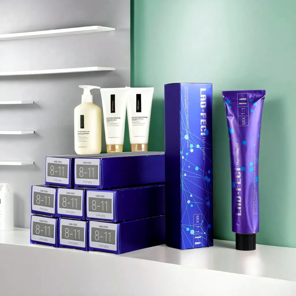 Guangzhou Blue Flower Hair Dye Box - Salon PRO Color Kit