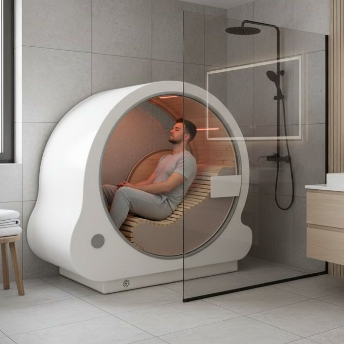 Plug and Play Home Use Far Infrared Indoor Sauna Roomon Acrylic Oxygen Chamber