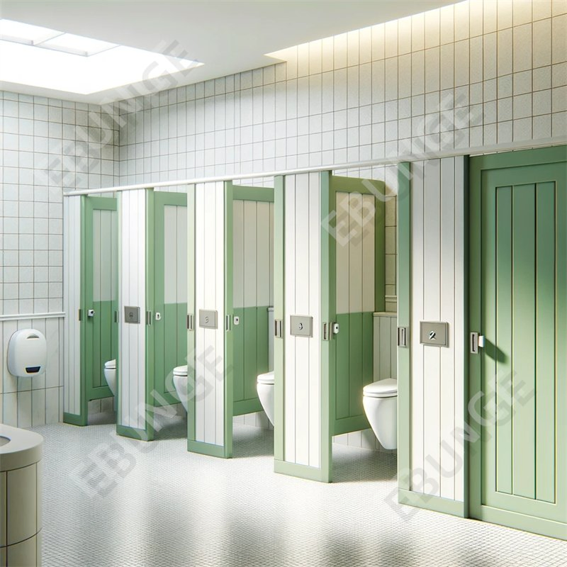 Public HPL Compact Laminate Washroom Cubicle Toilet Partition