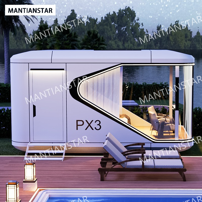 2025 Luxury Vessel Double-Decker Space Capsule House Mobile Capsule Hotel with Px3