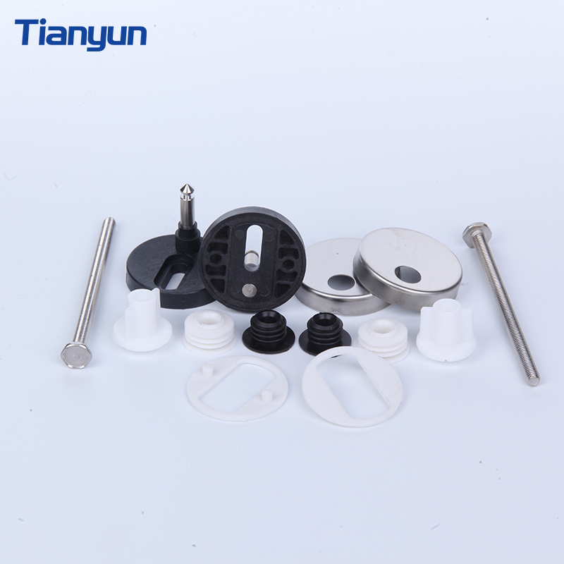 Toilet Lid Stainless Steel Universal Toilet Seat Screws Nuts Fixing Set Hinge
