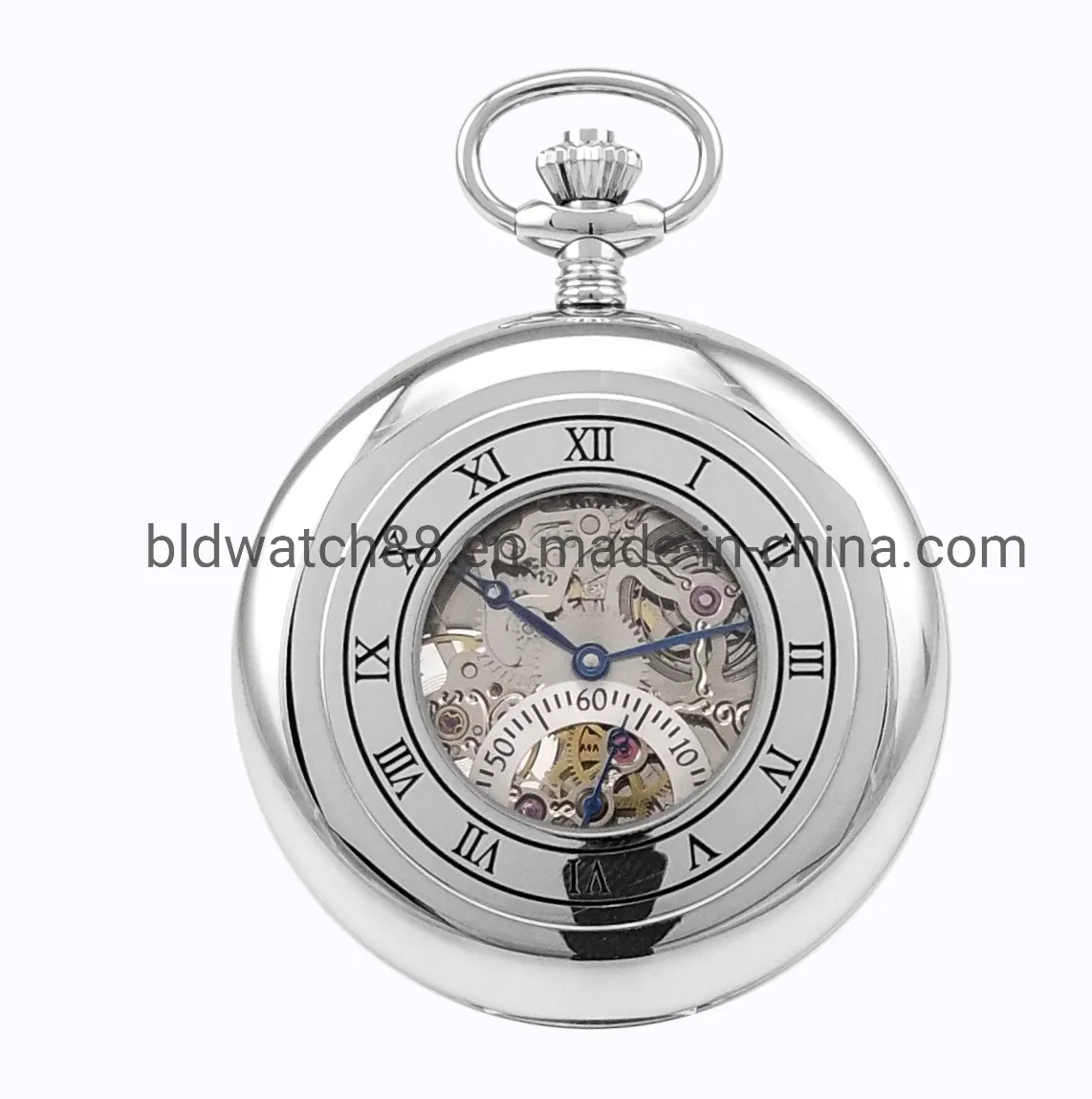 Custom Best Gift Watches Half Hunter Mechanical Brass Pocket Watch