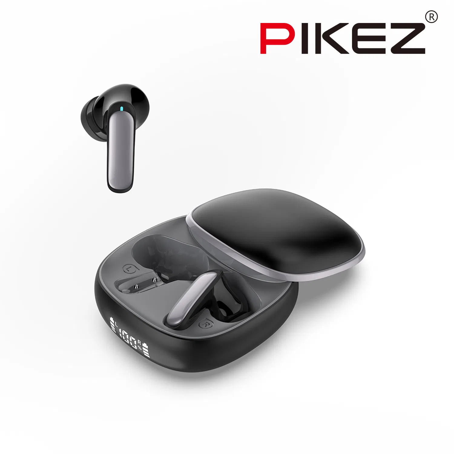 Pikez Wireless Earbuds Premium Bluetooth V5.3 Earbuds Earphones with Long-Range and Charging Case