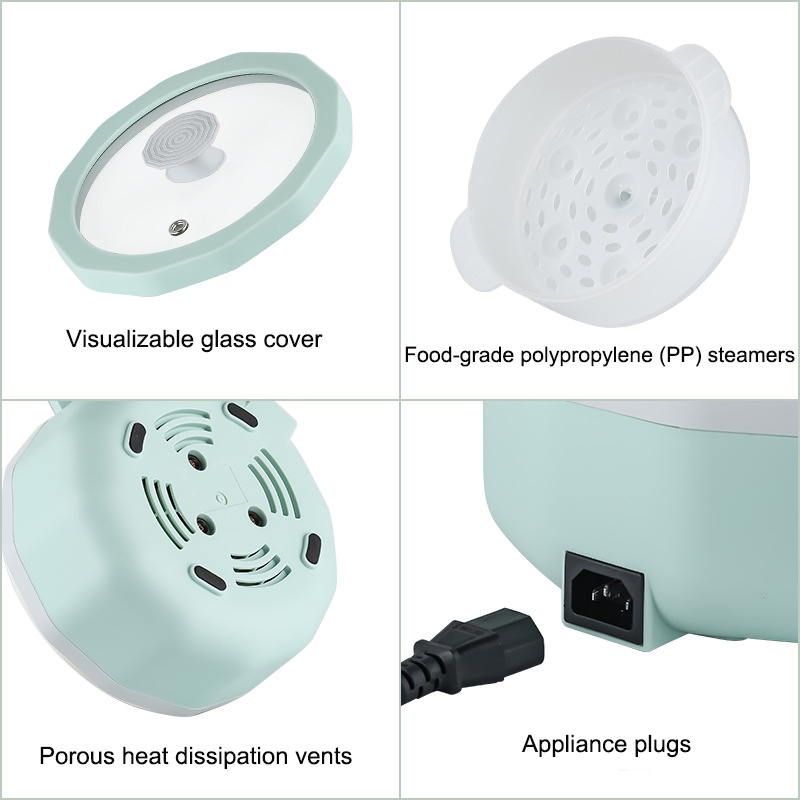 Portable Multifunctional Electric Cooker with PP Steamer