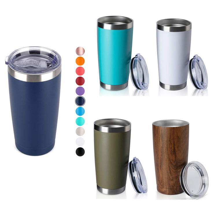 20oz Tumbler with Lid Stainless Steel Vacuum Insulated Double Wall Travel Tumbler Durable Insulated Coffee Mug Sublimation Wine