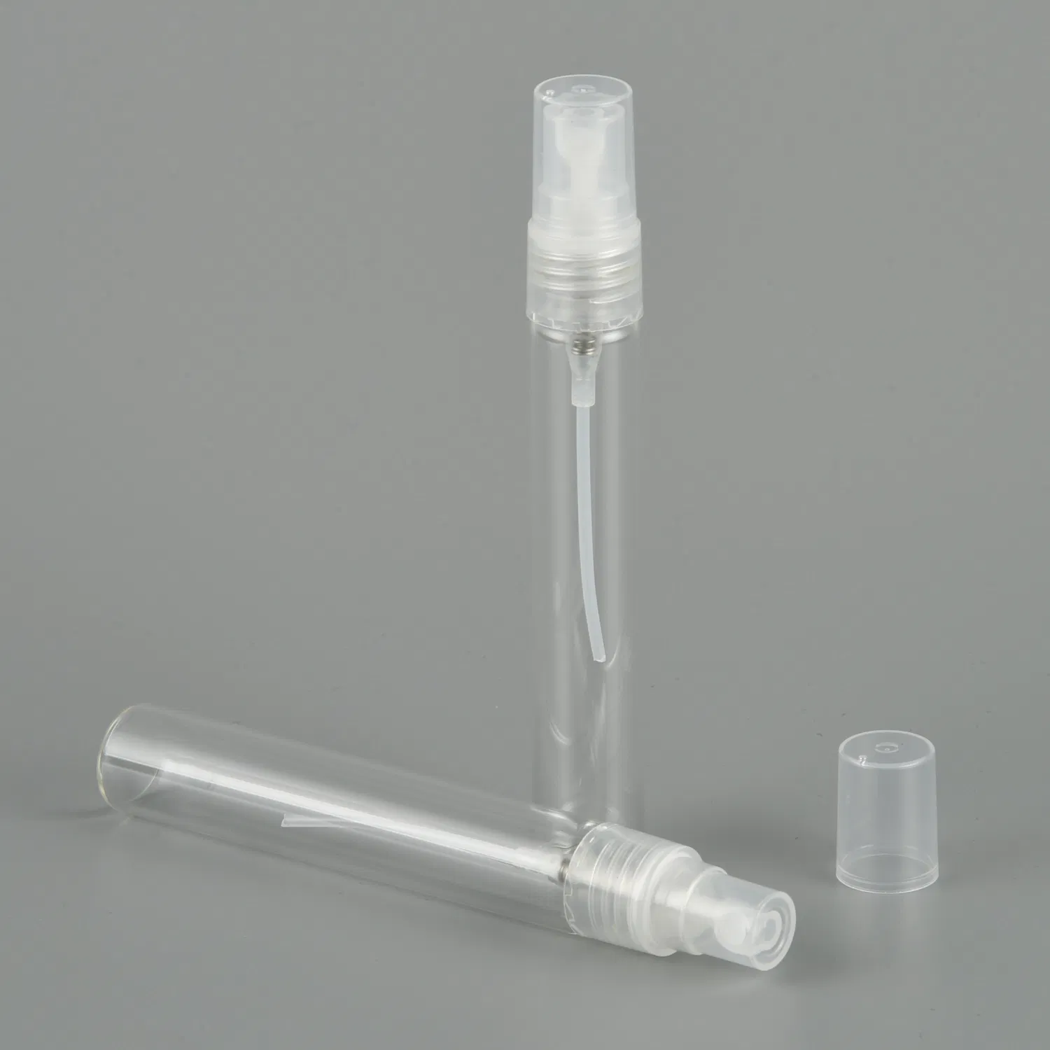 Ribbed Glass Bottle White Fine Fea Pump Mist Sprayer for Fea Crimp Glass Bottle Sprayer Dispenser Sprayer Aluminum Sprayer Fine Spray