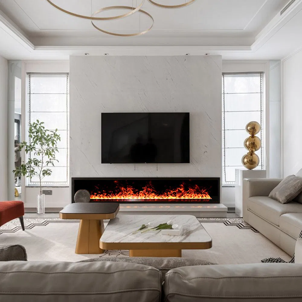 72 Inches Modern Mist Flame Decorative Smart 3D Vapor Steam Fireplaces