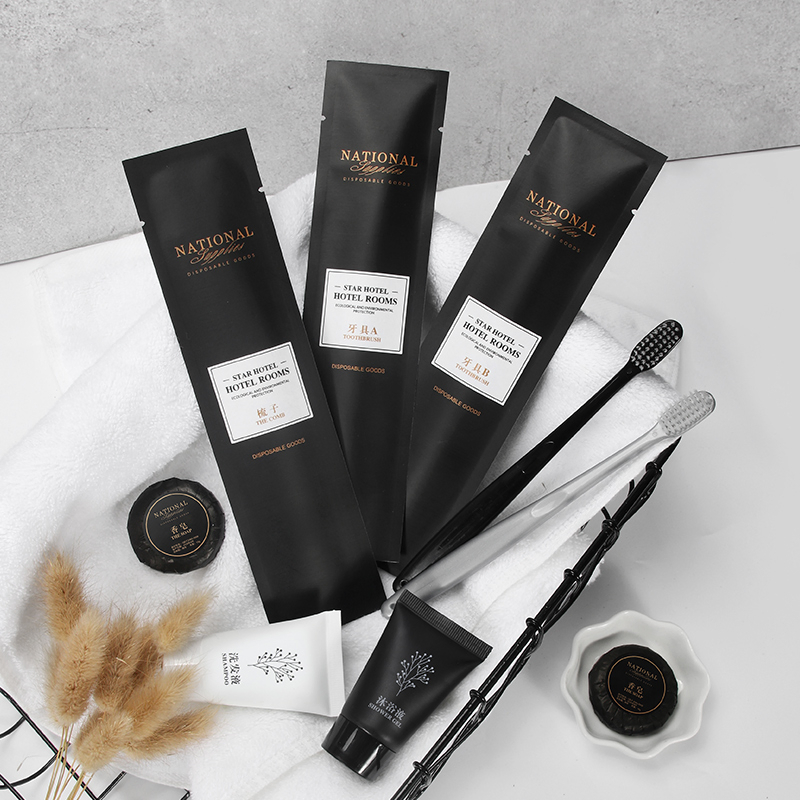 High-Grade Hotel Product 9 PCS Customized Logo Hair Shower Gel Set