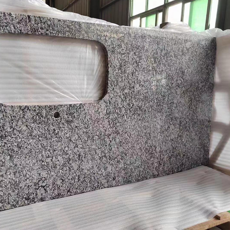 Spay White Countertop Granite Vanity Tops Table Top Kitchen