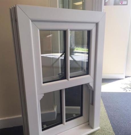 Slide Double Hung Windows Lifetime Warranty American White Hung Vinyl UPVC Windows
