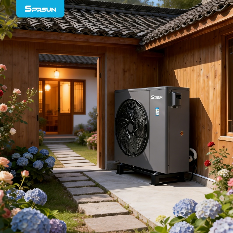 Manufacture R32 Climapure Sprsun Residential Heatpump 9kw 12kw Cooling Monoblock Heat Pump