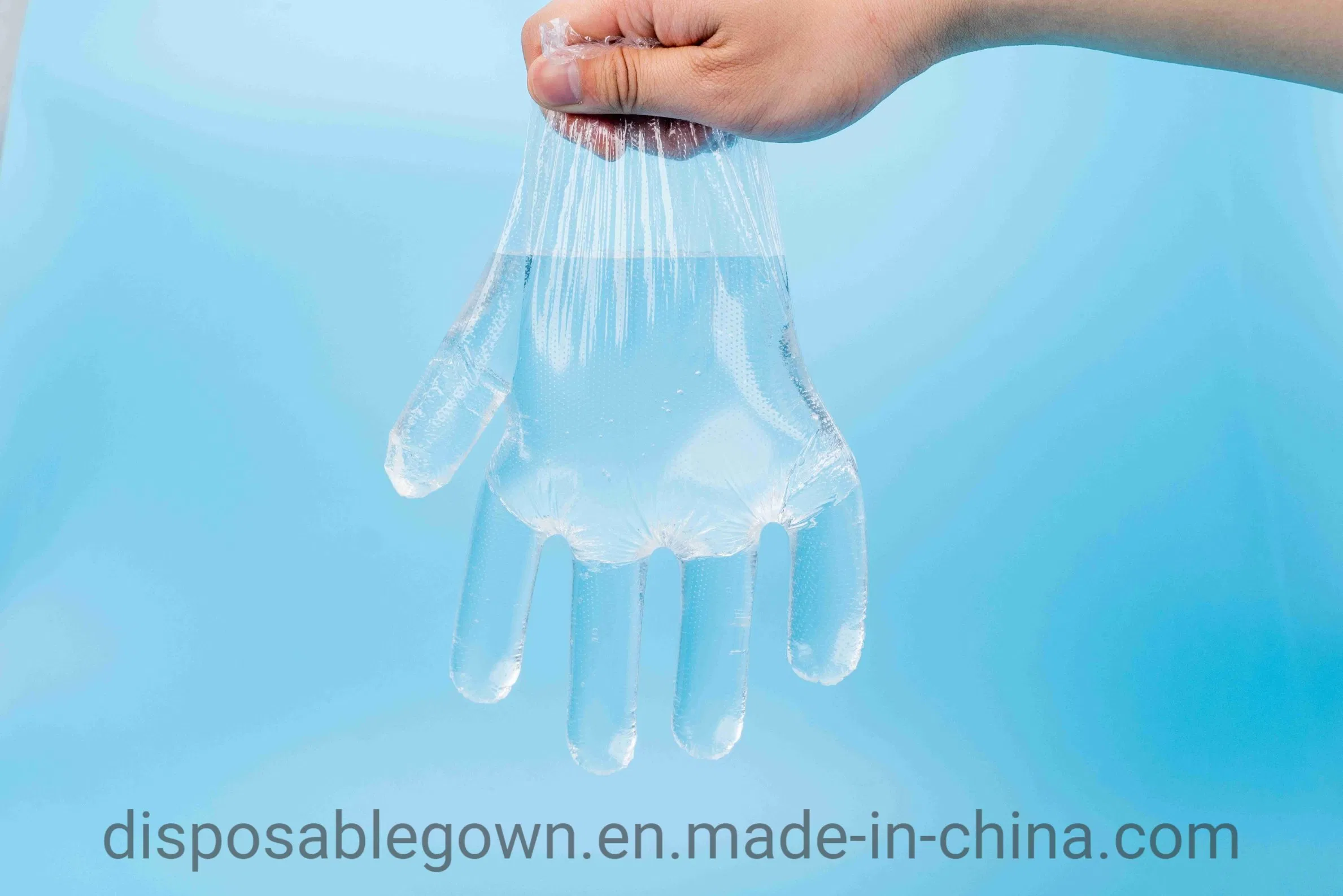 Wholesale Transparent Disposable PE Gloves Factory/Kitchen/Restaurant Non-Toxic Odorless Food-Contact Plastic Gloves