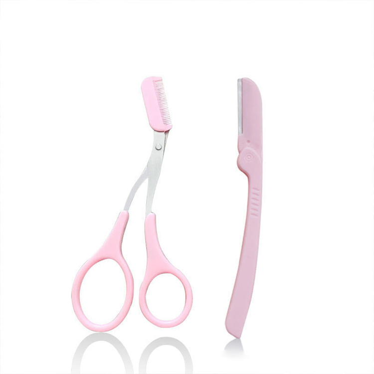 Beauty Makeup Tool Set Stainless Steel Eyebrow Trimmer Razor