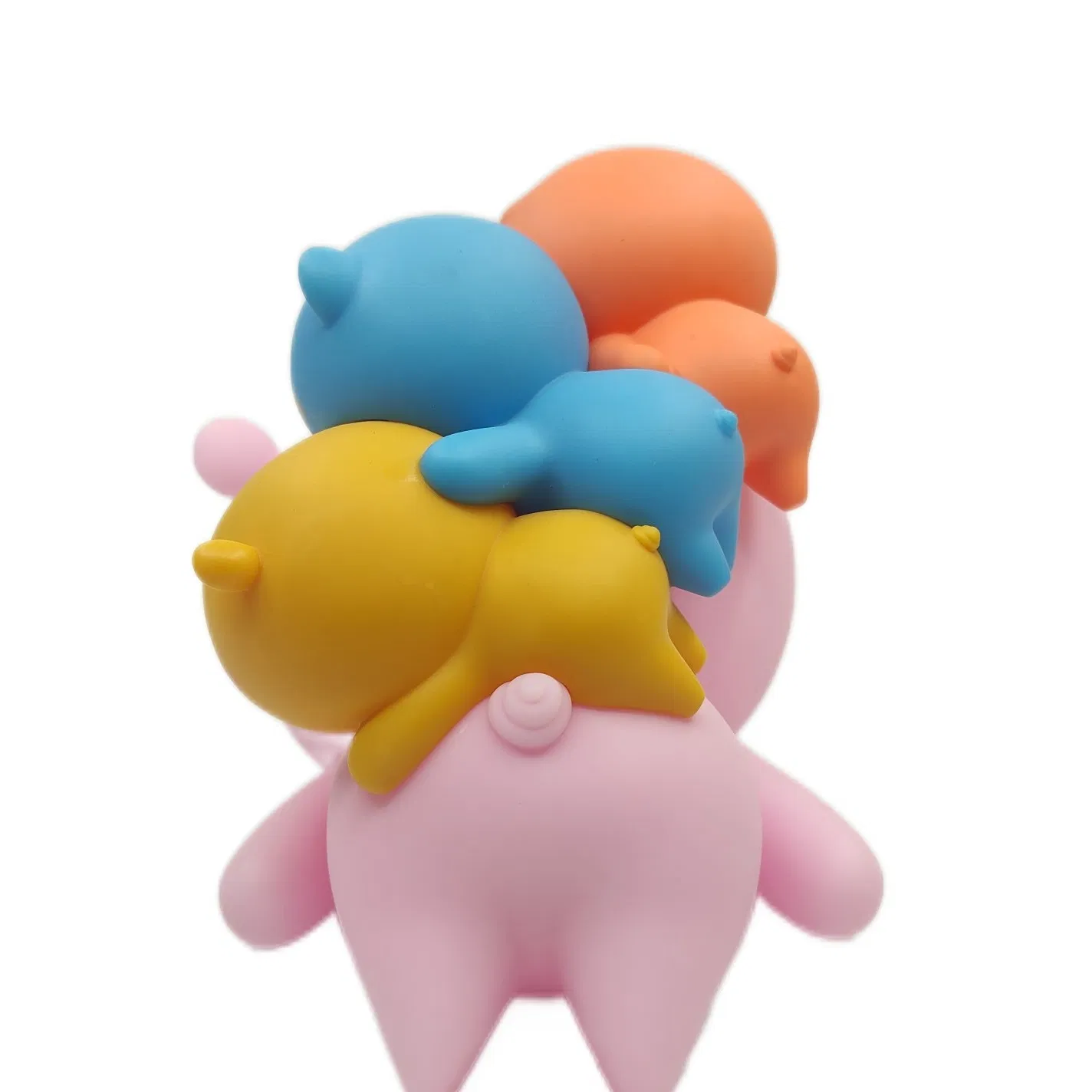 Custom Color Box Packing Super Cute Piggy Family Vinyl Coin Bank