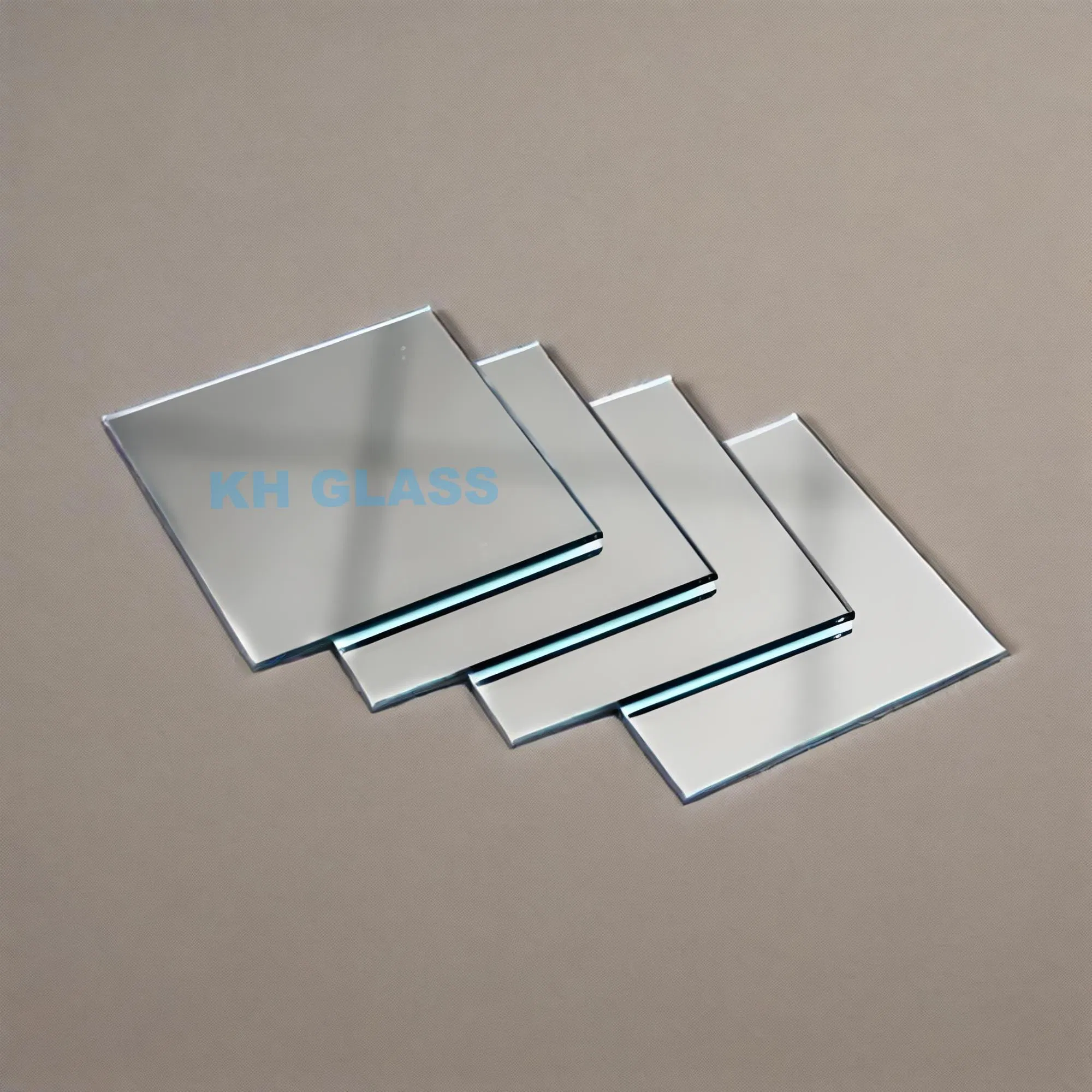 Restroom Decorative Custom Size Wall Cladding Back Coated Clear Silver Mirror