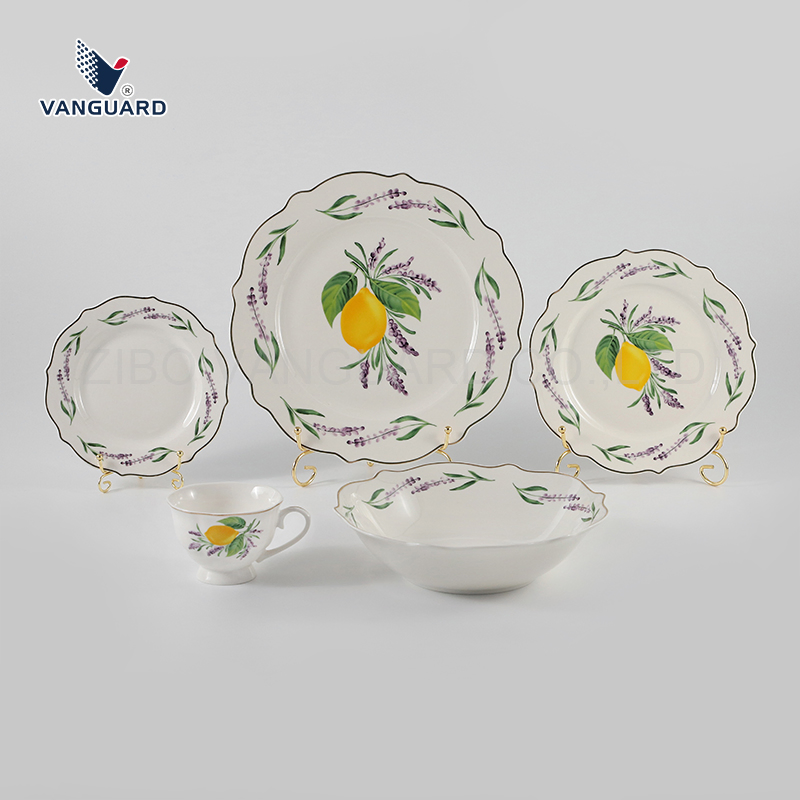 Vanguard Porcelain Dinner Set OEM Eco-Friendly Round Dinnerware Set