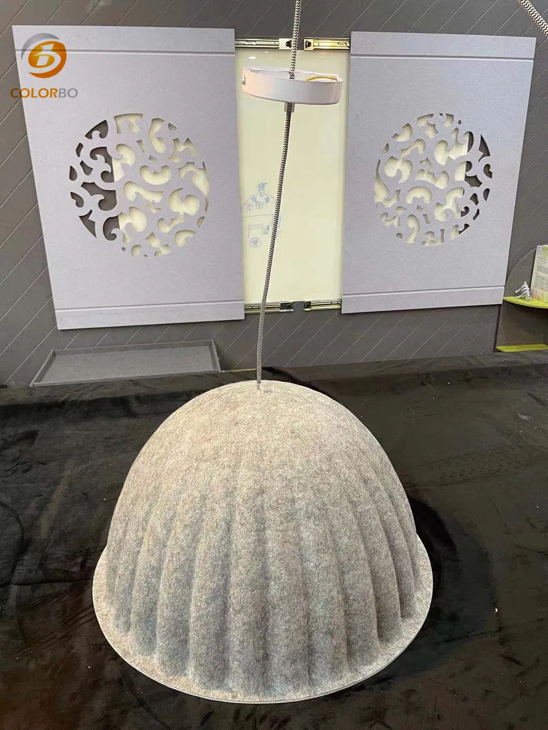 CE Approved Acoustic Panels acpustic foam Home Lighting Decoration PET lampshde