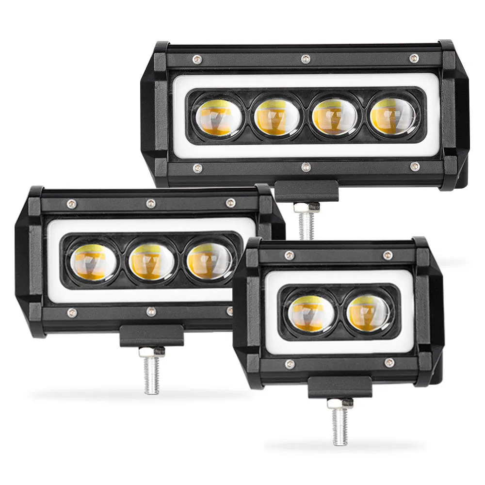 BKR 4x4 Tractor Truck Boat All-Terrain Vehicle LED Light Bar with 6D Optical Lens